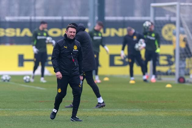 11 03 2025, Final training session for the UEFA Champions League match between OSC Lille and Borussia Dortmund, Co-Trainer Robert Kovac Borussia Dortmund , Dortmund Training ground Borussia Dortmund NRW Germany xRHR PHOTO DEx Copyright: DennisxEwert RHR-FOTOx RHR-FOTO DE