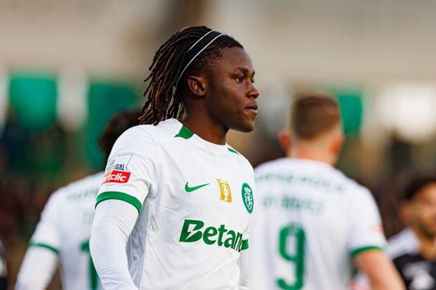 Geovany Quenda seen during Liga Portugal game between teams of Casa Pia and Sporting CP at Estadio Municipal Rio Maior (Maciej Rogowski) Rio Maior Estadio Municipal Rio Maior Portugal Copyright: xMaciejxRogowskix cpacscp2425-138