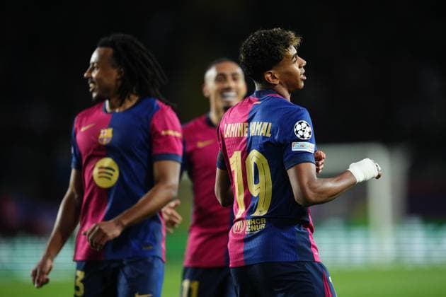 Barcelona, Spain, Season 2024 2025, UEFA Champions League, Round of 16, second leg, FC Barcelona, Barca v SL Benfica, Lluis Companys Stadium, 11 March 2025 Copyright: xBaguxBlancox xPressinphotox