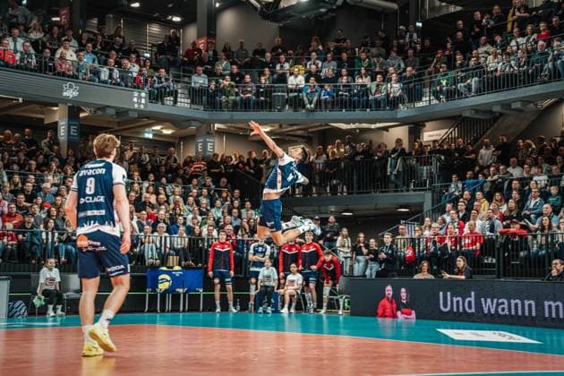Volleyball Men Season 2024 2025 CEV Champions League 2025 Quarterfinals CLVM 097 SVG Lüneburg GER vs Aluron CMC Warta Zawiercie POL 11 03 2025 Xander Wolf Wassenaar Ketrzynski 11 SVG Lüneburg at Aufschlaf Lüneburg LKH Arena Niedersachsen Germany