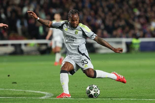 Barcelona 11 March 2025 Uefa Champions League phase 2024 25 Round of 16 FC Barcelona S L Benfica v l , Reanto Sanches S L Benfica , in action, in action, Copyright: JoaquimxFerreira