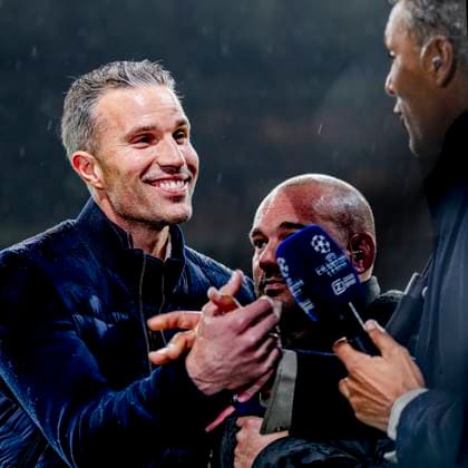 Feyenoord Rotterdam trainer Robin van Persie during the match Inter Feyenoord at the San Siro Stadium for the UEFA Champions League Round of 16 2st leg season 2024 2025 in MILAN, Italia on 11 march 2025, photo by Marcel van Dorst EYE4images DeFodi Images