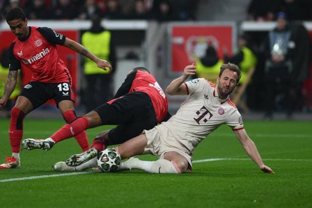 LEVERKUSEN, GERMANY - 11 MARCH, 2025: ++ - The UEFA Champions League football match between Bayer 04 Leverkusen vs FC Bayern Munich at BayArena.  Copyright: xVitaliixKliuievx