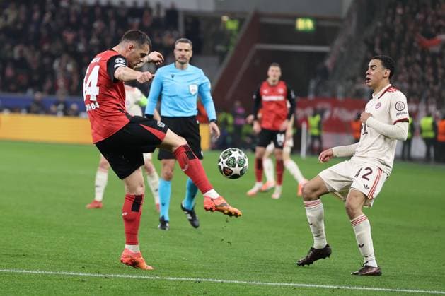 Patrik Schick Bayer 04 Leverkusen in the round of 16 second leg of the 2024 UEFA Champions League season 25 Bayer Leverkusen FC Bayern Munich Copyright Thomas Pakusch Copyright: Thomas Pakusch
