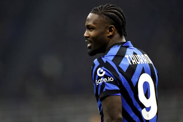 MILAN - Marcus Thuram of FC Internazionale Milano during the UEFA Champions League match between Internazionale Milano and Feyenoord at the San Siro stadium on March 11, 2025 in Milan, italy. ANP MAURICE VAN STEEN UEFA Champions League 2024 25 Round of 16 Second Leg 2024 25 xVIxANPxSportx xxANPxIVx 522148201 originalFilename: 522148201.jpg