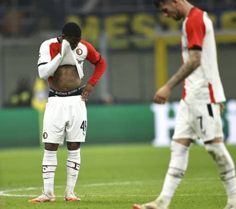 MILAN - Zepiqueno Redmond of Feyenoord during the UEFA Champions League match between Internazionale Milan and Feyenoord at the San Siro stadium on March 11, 2025 in Milan, italy. ANP MAURICE VAN STEEN UEFA Champions League 2024 25 Round of 16 Second Leg 2024 25 xVIxANPxSportx xxANPxIVx 522149400 originalFilename: 522149400.jpg