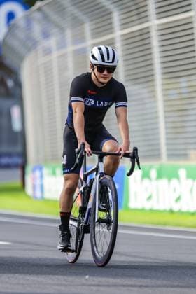 March 12, 2025: MELBOURNE, AUSTRALIA - MARCH 12: Yuki Tsunoda of Japan and Visa Cash App Racing Bulls F1 Team completes a track walk before the 2025 Australian Grand Prix at Albert Park in Melbourne, Australia - ZUMAp121 20250312_zsp_p121_041 Copyright: xChrisxPutnamx
