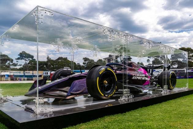 Sport Bilder des Tages March 12, 2025, Melbourne, Victoria, Australia: The AusGP demonstration Formula 1 car on display on Wednesday at the Formula 1 Louis Vuitton Australian Grand Prix 2025 on March 12, 2025 in Melbourne, Australia. Melbourne Australia - ZUMAf186 20250312_zsp_f186_024 Copyright: xJamesxForresterx
