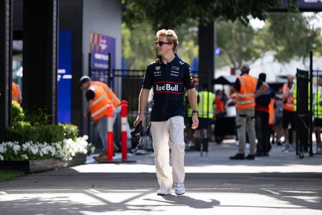 Liam Lawson Oracle Red Bull Racing, 30 , AUS, Formula 1 World Championship, Luis Vuitton Australian Grand Prix, Albert Park Circuit Melbourne, Pre Events, 2025 season, 12 03 2025 AUS, Formula 1 World Championship, Australian Grand Prix, Albert Park Circuit Melbourne, Pre Events, 2025 season, 12 03 2025 Melbourne Copyright: xEibner-Pressefoto Memmlerx EP_MMR