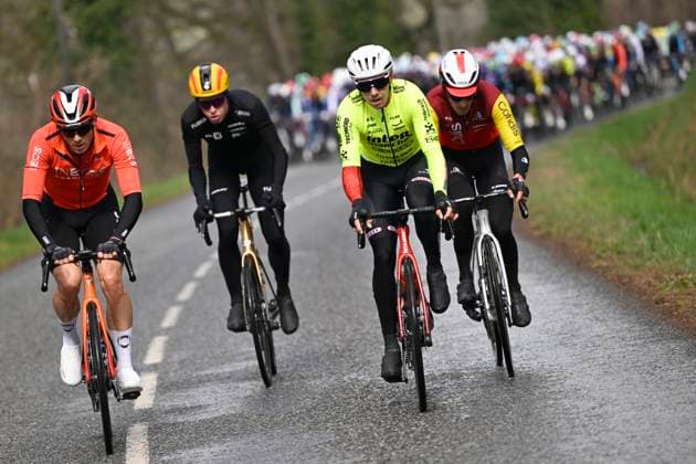 Paris - Nice 2025 - stage 4 LA LOGE DES GARDES, FRANCE - MARCH 12 : Smith Dion (NZL) of Intermarche - Wanty during stage 4 of the 83th edition of the Paris - Nice cycling race, a stage of 163,4km with start in Vichy and finish in La Loge Des Gardes on March 12, 2025 in La Loge Des Gardes, France, 12 03 2025 ( Motordriver Kenny Verfaillie - La Loge Des Gardes France  Copyright: xNicoxVereeckenx