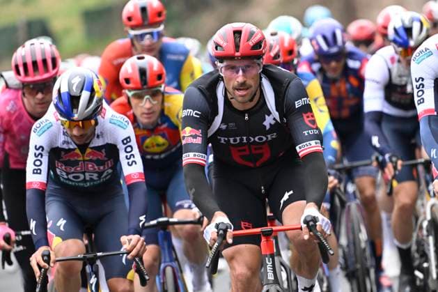 Paris - Nice 2025 - stage 4 LA LOGE DES GARDES, FRANCE - MARCH 12 : Haller Marco (AUT) of Tudor Pro Cycling Team during stage 4 of the 83th edition of the Paris - Nice cycling race, a stage of 163,4km with start in Vichy and finish in La Loge Des Gardes on March 12, 2025 in La Loge Des Gardes, France, 12 03 2025 ( Motordriver Kenny Verfaillie - La Loge Des Gardes France  Copyright: xNicoxVereeckenx