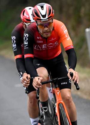 Paris - Nice 2025 - stage 4 LA LOGE DES GARDES, FRANCE - MARCH 12 : Foss Tobias (NOR) of Ineos Grenadiers and Tarling Joshua (GBR) of Ineos Grenadiers attacking during stage 4 of the 83th edition of the Paris - Nice cycling race, a stage of 163,4km with start in Vichy and finish in La Loge Des Gardes on March 12, 2025 in La Loge Des Gardes, France, 12 03 2025 ( Motordriver Kenny Verfaillie - La Loge Des Gardes France  Copyright: xNicoxVereeckenx