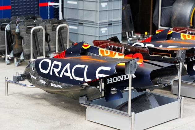 March 12, 2025, Melbourne, Victoria, Australia: Bodywork of the Oracle Red Bull Racing car in pit lane ahead of the F1 Grand Prix of Australia at the Albert Park Grand Prix Circuit. Melbourne Australia - ZUMAs197 20250312_aaa_s197_029 Copyright: xGeorgexHitchensx