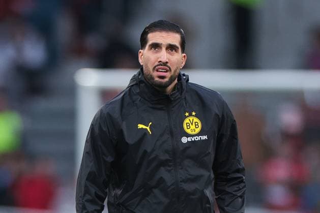 12 03 2025, UEFA Champions League, Round of 16, Lille OSC Borussia Dortmund, Emre Can Borussia Dortmund is thoughtful, Lille Stade Pierre Mauroy Decathlon Arena Paris xRHR PHOTO DEx Copyright: DennisxEwert RHR-FOTOx RHR-FOTO DE