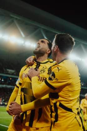 12 03 2021, Lille, Stade Pierre Mauroy, Football men, ChampionsLeague 2024 2025, OSC Lille Borussia Dortmund Emre Can 1 1 Goal celebration
