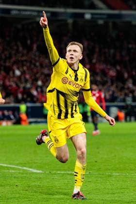 UEFA Champions League, LOSC Lille Borussia Dortmund 12 03 2025 Maximilian Beier Borussia Dortmund, 14 UEFA Champions League round of 16 second leg, LOSC Lille Borussia Dortmund Lille, Stade Pierre Mauroy on 12 03 2025 Copyright: xBEAUTIFULxSPORTS Wunderlx