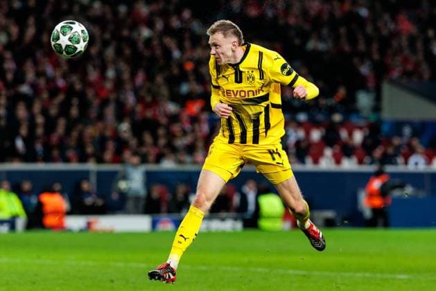 UEFA Champions League, LOSC Lille Borussia Dortmund 12 03 2025 Maximilian Beier Borussia Dortmund, 14 tries header UEFA Champions League round of 16 second leg, LOSC Lille Borussia Dortmund Lille, Stade Pierre Mauroy on 12 03 2025 Copyright: xBEAUTIFULxSPORTS Wunderlx