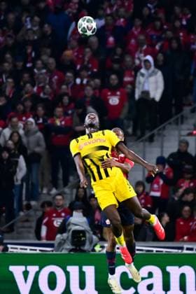 FOOTBALL : Lille vs Borussia Dortmund - Ligue des Champions - 12 03 2025 Jamie Bynoe Gittens ( 43 - Borussia Dortmund ) during UEFA Champions League match between Lille OSC and Borussia Dortmund at Stade Pierre Mauroy on March 12, 2025 in Lille, France. ( Photo by Dante Badano PsnewZ ) - LilleFrance  Copyright: xDantexBadanox