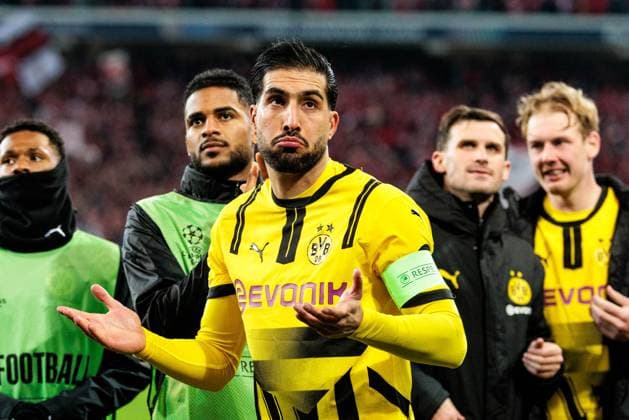 UEFA Champions League, LOSC Lille Borussia Dortmund 12 03 2025 Emre Can Borussia Dortmund, 23 shrugs his shoulders UEFA Champions League round of 16 second leg, LOSC Lille Borussia Dortmund Lille, Stade Pierre Mauroy on 12 03 2025 Copyright: xBEAUTIFULxSPORTS Wunderlx