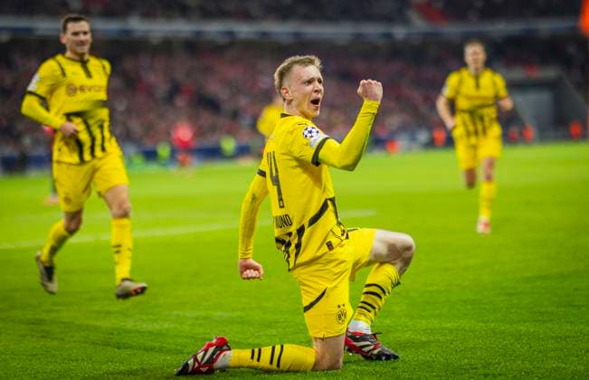 Lille, Germany 12th Mar 2025 Goal celebration Maximilian Beier BvB OSC Lille Borussia Dortmund 12 03 2025