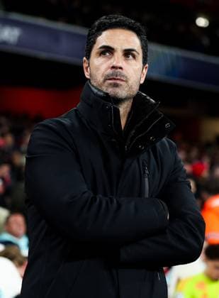 Mikel Arteta - Arsenal Manager Arsenal v PSV Eindhoven, UEFA Champions League, Round of 16, Second Leg, Football, Emirates Stadium, London, UK - 12 Mar 2025 EDITORIAL USE ONLY No use with unauthorised audio, video, data, fixture lists, club league logos or live services. Online in-match use limited to 120 images, no video emulation. No use in betting, games or single club league player publications. Copyright: xAndrewxFosker Shutterstockx 15188185ag