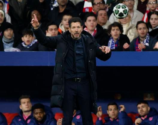 Atletico de Madrid v Real Madrid C.F. - UEFA Champions League 2024 25 Round of 16 Second Leg Diego Simeone, head coach of Atletico Madrid on the side line during the UEFA Champions League 2024 25 UEFA Champions League 2024 25 Round of 16 second leg match between Atletico de Madrid and Real Madrid C.F. at Estadio Civitas Metropolitano on March 12, 2025 in Madrid, Spain. Madrid Estadio Metropolitano Spain Spain Copyright: xRichardxSellers Sportsphoto APLx 14061015