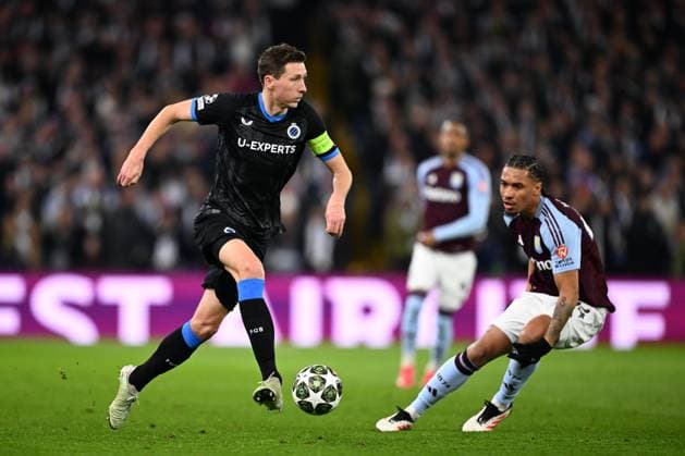 Aston Villa v Club Brugge - UEFA Champions League BIRMINGHAM, ENGLAND - MARCH 12 : Vanaken Hans midfielder of Club Brugge in action during the UEFA Champions League 2024 25 round of 16 match second leg between Aston Villa and Club Brugge on March 12, 2025 in Birmingham, England, 12 03 2025 Birmingham England  Copyright: xTomasxSiskx