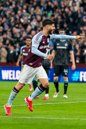 Aston Villa FC v Club Brugge KV Aston Villa FC forward Marco Asensio (21) scores a GOAL 3-0 and celebrates during the Aston Villa FC v Club Brugge KV UEFA Champions League Round of 16, 2nd Leg match at Villa Park, Birmingham, England, United Kingdom on 12 March 2025 Credit: Alex Young Every Second Media Editorial use only. All images are copyright Every Second Media Limited. No images may be reproduced without prior permission. Copyright: xIMAGO EveryxSecondxMediax ESM-1370-0034 AlexxYoungx xEveryxSecondxMediax