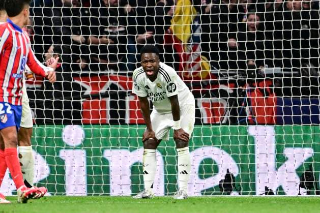 Vinicius Junior 7 Madrid misses penalty, Atletico Madrid vs Real Madrid , Football, Champions League, Round of 16 second leg, 12 03 2025 Madrid Madrid Spain Copyright: xkolbert-press MarcxNiemeyerx