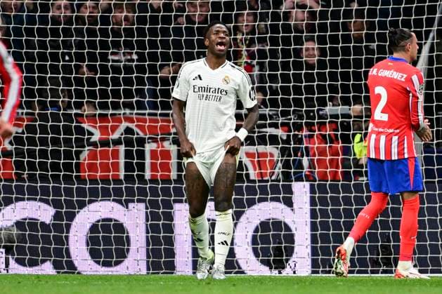 Vinicius Junior 7 Madrid misses penalty, Atletico Madrid vs Real Madrid , Football, Champions League, Round of 16 second leg, 12 03 2025 Madrid Madrid Spain Copyright: xkolbert-press MarcxNiemeyerx