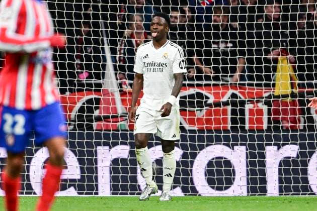 Vinicius Junior 7 Madrid misses penalty, Atletico Madrid vs Real Madrid , Football, Champions League, Round of 16 second leg, 12 03 2025 Madrid Madrid Spain Copyright: xkolbert-press MarcxNiemeyerx