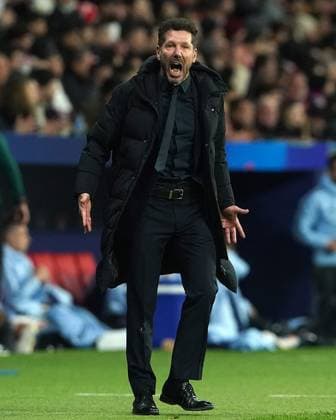 ATLETICO DE MADRID v REAL MADRID CF. CHAMPIONS LEAGUE 2024 2025. ROUND OF 16. 2ND LEG MATCH. Atletico de Madrid s coach Diego Pablo Cholo Simeone during Champions League 2024 2025 Round of 16 2nd leg match. March 12,2025. (ALTERPHOTOS Acero) MadridSpain  Copyright: xAcerox
