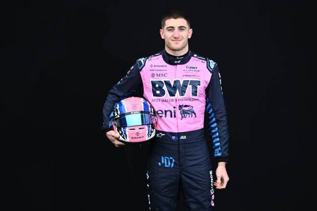 AUSTRALIAN GRAND PRIX, Jack Doohan of Alpine poses during the drivers portrait photo session at Albert Park Circuit in Melbourne, Victoria, Thursday, March 13, 2025. ( NO ARCHIVING, EDITORIAL USE ONLY, NO USE IN BOOKS WITHOUT CONSENT Melbourne Victoria Australia  Copyright: xJoelxCarrettx 20250313133194831490