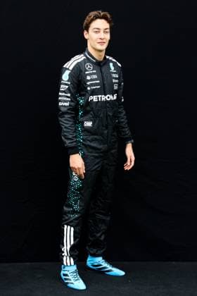 March 13, 2025: MELBOURNE, AUSTRALIA - MARCH 13: George Russell of Great Britain and Mercedes AMG Petronas F1 Team before the 2025 Australian Grand Prix at Albert Park in Melbourne, Australia - ZUMAp121 20250313_zsp_p121_002 Copyright: xChrisxPutnamx