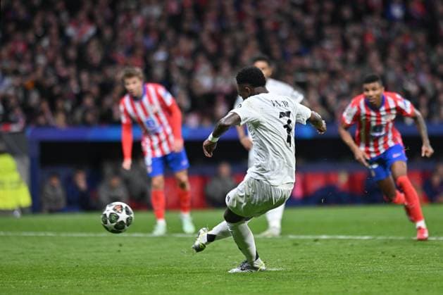 March 12, 2025, Madrid, Madrid, Spain: 7 VINICIUS JR during the UEFA Champions League 2024 25 UEFA Champions League 2024 25 Round of 16 second leg match between Atletico de Madrid and Real Madrid C.F. at Estadio Riyadh Air Metropolitano on March 12, 2025 in Madrid, Spain. Madrid Spain - ZUMAc312 20250312_zsp_c312_059 Copyright: xOscarxManuelxSanchezx
