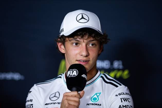 F1 - AUSTRALIAN GRAND PRIX 2025 KIMI ANTONELLI Andrea (ita), Mercedes AMG F1 Team W16, portrait press conference, PK, Pressekonferenz during the Formula 1 Louis Vuitton Australian Grand Prix 2025, 1st round of the 2025 FIA Formula One World Championship, WM, Weltmeisterschaft from March 14 to 16, 2025 on the Albert Park Grand Prix Circuit, in Melbourne, Australia - Copyright: xJoaoxFilipex