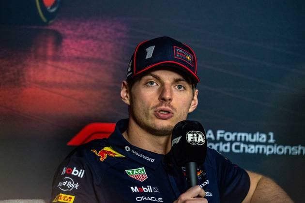 March 13, 2025, Melbourne, Victoria, Australia: Oracle Red Bull Racing driver MAX VERSTAPPEN of Netherlands during the driverÃ¢â‚¬â ¢s press conference, PK, Pressekonferenz on Thursday at the Formula 1 Louis Vuitton Australian Grand Prix 2025 on March 13, 2025 in Melbourne, Australia. Melbourne Australia - ZUMAf186 20250313_zsp_f186_060 Copyright: xJamesxForresterx