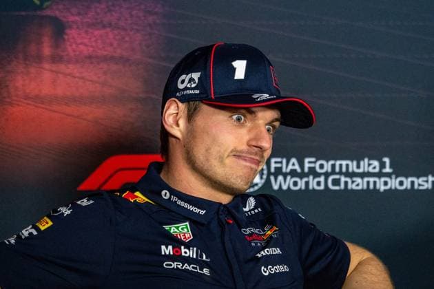 March 13, 2025, Melbourne, Victoria, Australia: Oracle Red Bull Racing driver MAX VERSTAPPEN of Netherlands during the driverÃ¢â‚¬â ¢s press conference, PK, Pressekonferenz on Thursday at the Formula 1 Louis Vuitton Australian Grand Prix 2025 on March 13, 2025 in Melbourne, Australia. Melbourne Australia - ZUMAf186 20250313_zsp_f186_069 Copyright: xJamesxForresterx