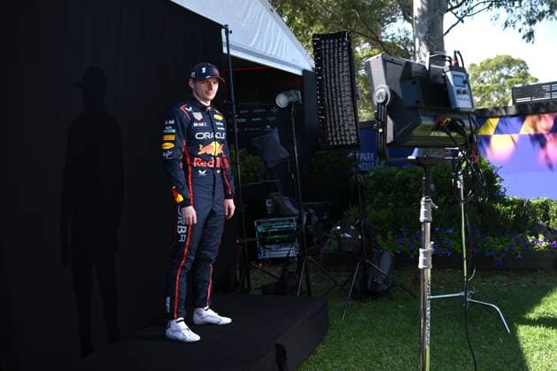 AUSTRALIAN GRAND PRIX, Max Verstappen of Red Bull Racing poses during the drivers portrait photo session at Albert Park Circuit in Melbourne, Victoria, Thursday, March 13, 2025. ( NO ARCHIVING, EDITORIAL USE ONLY, NO USE IN BOOKS WITHOUT CONSENT Melbourne Victoria Australia  Copyright: xJoelxCarrettx 20250313115757636194