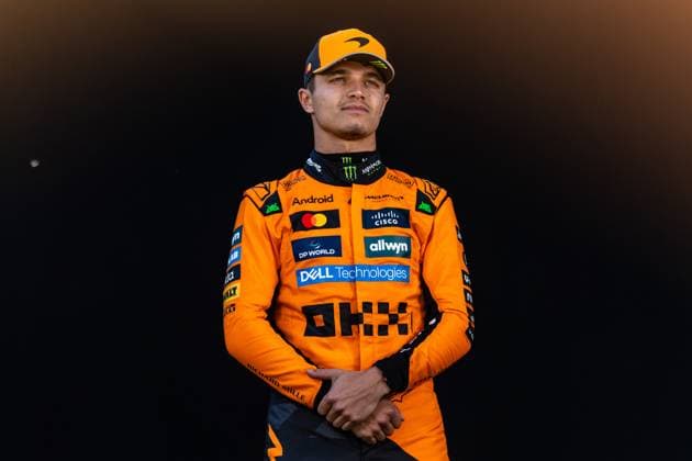 March 13, 2025, Melbourne, Victoria, Australia: McLaren Formula 1 Team driver LANDO NORRIS of the United Kingdom poses for driver portraits on Thursday at the Formula 1 Louis Vuitton Australian Grand Prix 2025 on March 13, 2025 in Melbourne, Australia. Melbourne Australia - ZUMAf186 20250313_zsp_f186_074 Copyright: xJamesxForresterx