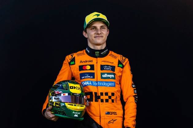March 13, 2025, Melbourne, Victoria, Australia: McLaren Formula 1 Team driver OSCAR PIASTRI of Australia poses for driver portraits on Thursday at the Formula 1 Louis Vuitton Australian Grand Prix 2025 on March 13, 2025 in Melbourne, Australia. Melbourne Australia - ZUMAf186 20250313_zsp_f186_082 Copyright: xJamesxForresterx