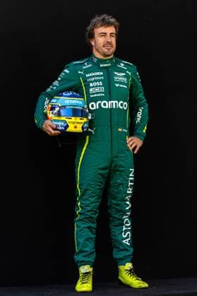 March 13, 2025, Melbourne, Victoria, Australia: Aston Martin Aramco Formula One Team driver FERNANDO ALONSO of Spain poses for driver portraits on Thursday at the Formula 1 Louis Vuitton Australian Grand Prix 2025 on March 13, 2025 in Melbourne, Australia. Melbourne Australia - ZUMAf186 20250313_zsp_f186_093 Copyright: xJamesxForresterx