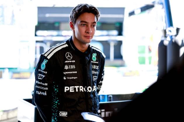 63 George Russell GBR, Mercedes AMG Petronas F1 Team , F1 Grand Prix of Australia at Albert Park Grand Prix Circuit on March 13, 2025 in Melbourne, Australia Photo by HOCH ZWEI Melbourne Australia