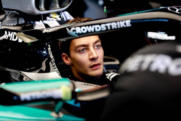 63 George Russell GBR, Mercedes AMG Petronas F1 Team , F1 Grand Prix of Australia at Albert Park Grand Prix Circuit on March 13, 2025 in Melbourne, Australia Photo by HOCH ZWEI Melbourne Australia