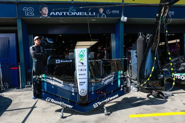 12 Andrea Kimi Antonelli ITA, Mercedes AMG Petronas F1 Team , F1 Grand Prix of Australia at Albert Park Grand Prix Circuit on March 13, 2025 in Melbourne, Australia Photo by HOCH ZWEI Melbourne Australia