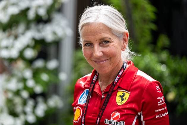 Angela Cullen Scuderia Ferrari, Physiotherapist , AUS, Formula 1 World Championship, Luis Vuitton Australian Grand Prix, Albert Park Circuit Melbourne, Media Day, 2025 season, 13 03 2025 AUS, Formula 1 World Championship, Luis Vuitton Australian Grand Prix, Albert Park Circuit Melbourne, Media Day, 2025 season, 13 03 2025 Melbourne Copyright: xEibner-Pressefoto Memmlerx EP_MMR