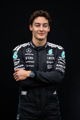 George Russell Mercedes AMG Petronas F1 Team, 63 , AUS, Formula 1 World Championship, Luis Vuitton Australian Grand Prix, Albert Park Circuit Melbourne, Media Day, 2025 season, 13 03 2025 AUS, Formula 1 World Championship, Luis Vuitton Australian Grand Prix, Albert Park Circuit Melbourne, Media Day, 2025 season, 13 03 2025 Melbourne Copyright: xEibner-Pressefoto Memmlerx EP_MMR