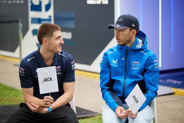 13 03 2025, xrarjax, Motorsport FIA Formula 1, Australian Grand Prix 2025 v l Jack Doohan BWT Alpine F1 Team starting number 07 Pierre Gasly BWT Alpine F1 Team starting number 10 FIA REGULATIONS PROHIBIT ANY USE OF PHOTOGRAPHS as IMAGE SEQUENCES and or QUASI VIDEO Melbourne
