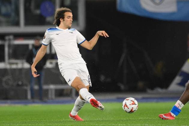Lazioâ??s Matteo Guendouzi during the UEFA Europa League 2024-2025 football match between SS Lazio and Viktoria Plzen at the Olympic Stadium in Rome on March 13, 2025.  Copyright: xFabrizioxCorradetti IPAxSportx xipa-agency.netx xx IPA_55300490 IPA_Agency_IPA55300490