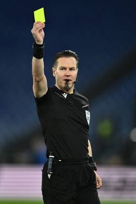 Dc Roma 13 03 2025 - Europa League Lazio-Viktoria Plzen foto Domenico Cippitelli Image nella foto: Danny Makkelie 
